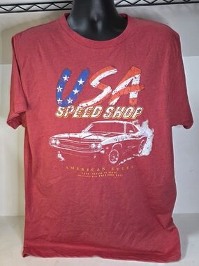 Celebrate It Red USA Speed Shop Graphic Tee